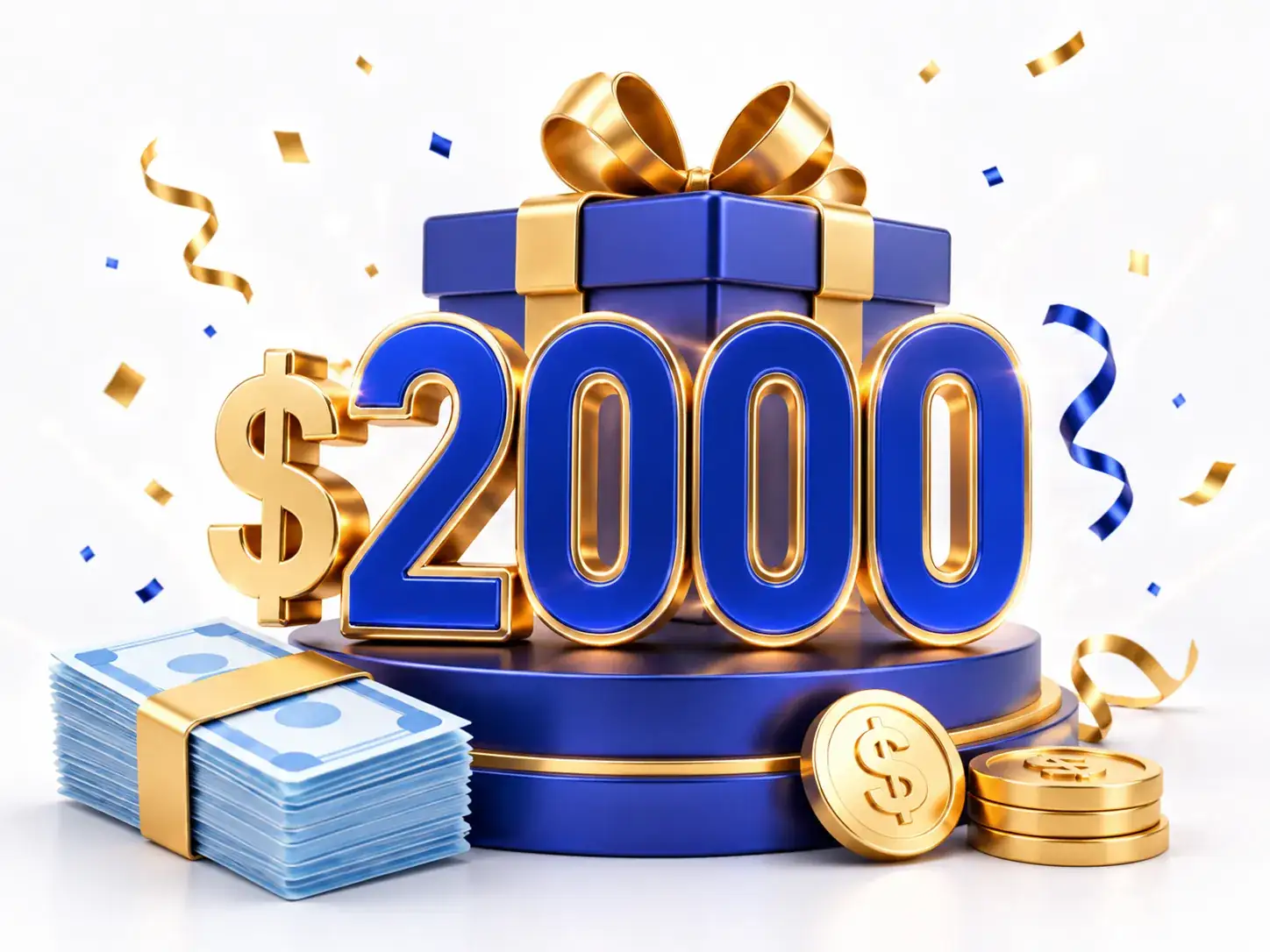 开启专属奖励体验，赢取$2000现金奖励
